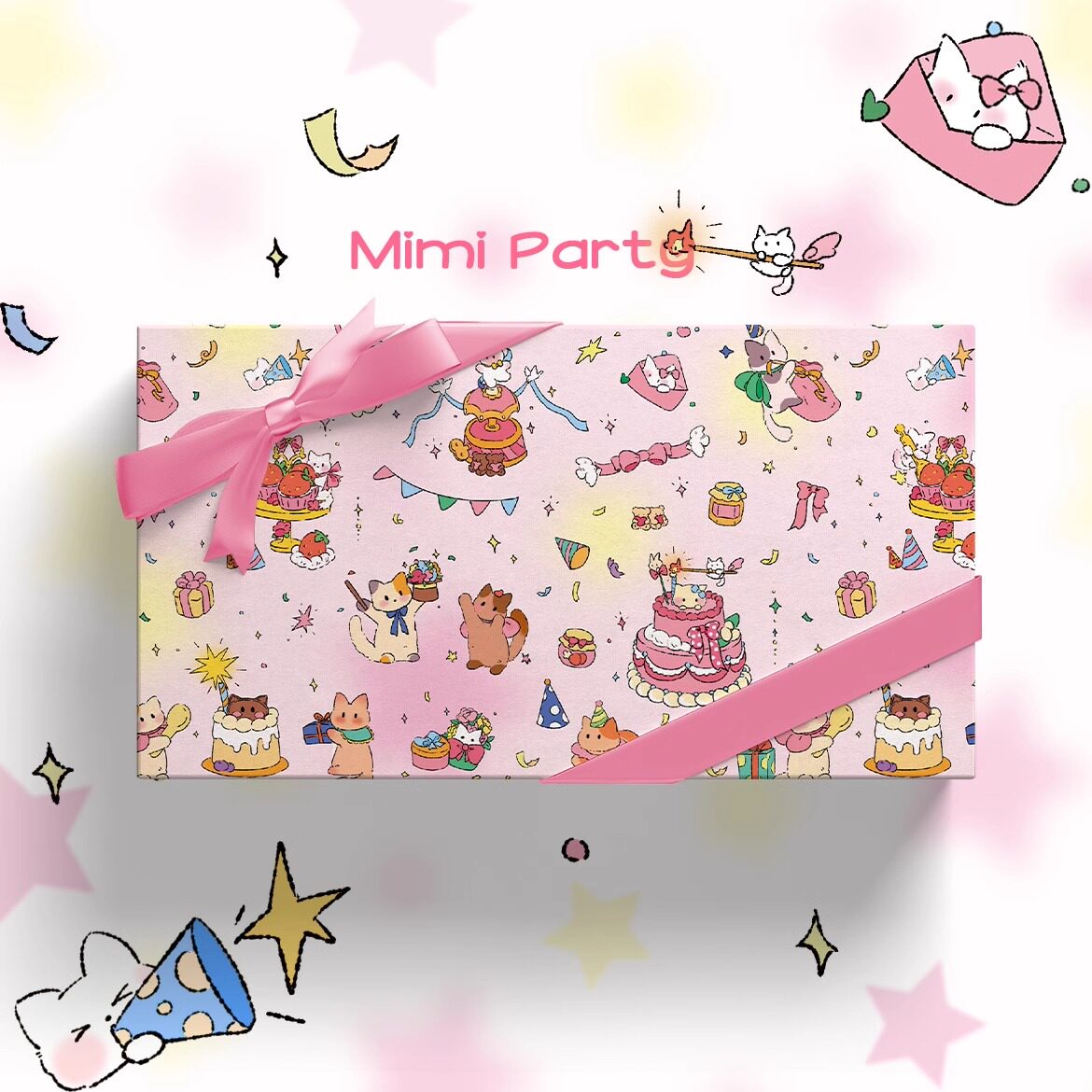Kitty Party Wrapping Paper Sheet 20.5" × 30"