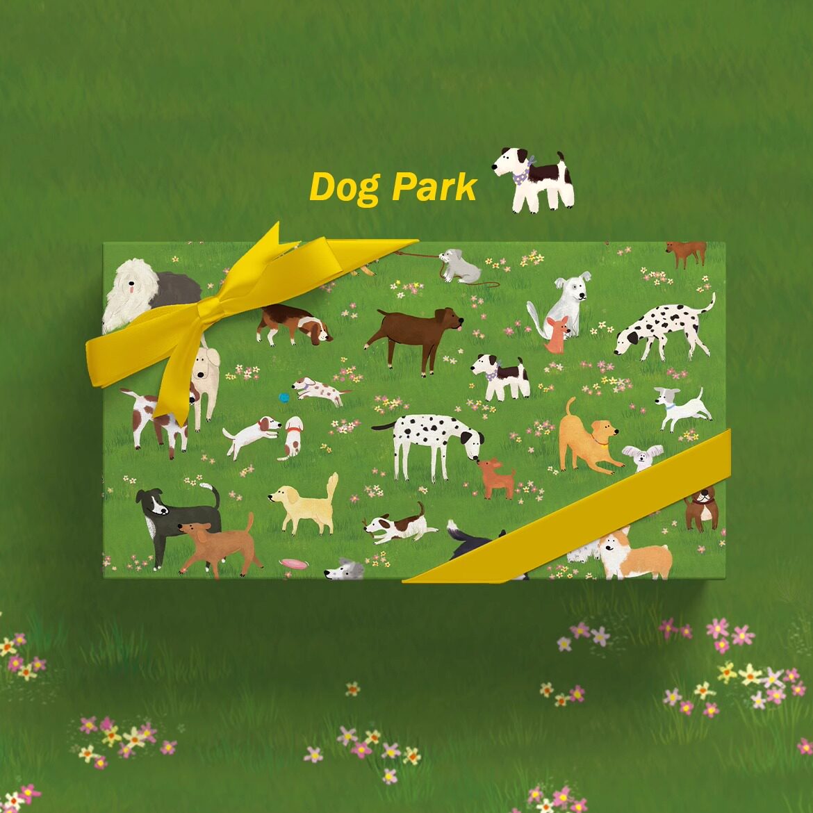 Puppy Park Wrapping Paper Sheet 20.5" × 30"