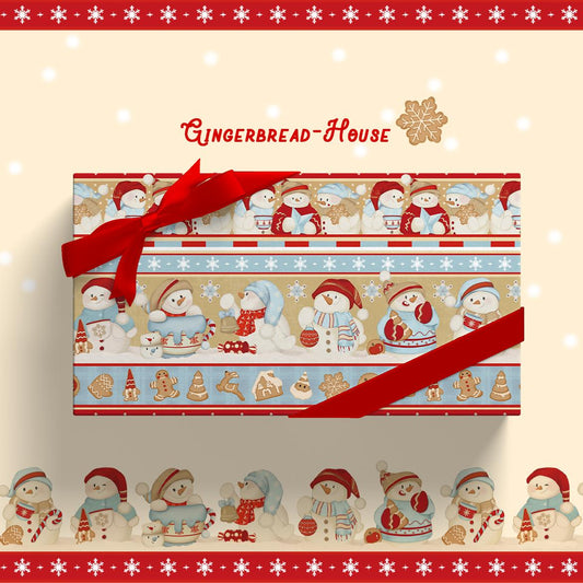 Gingerbread Home Wrapping Paper Sheet 20.5" × 30"