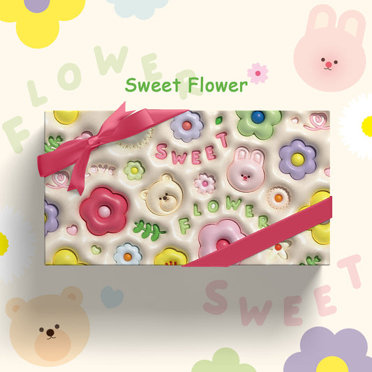 Sweet Flower Wrapping Paper Sheet 20.5" × 30"