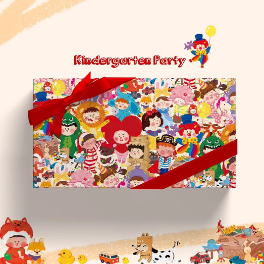 Kindergarten Party Wrapping Paper Sheet 20.5" × 30"