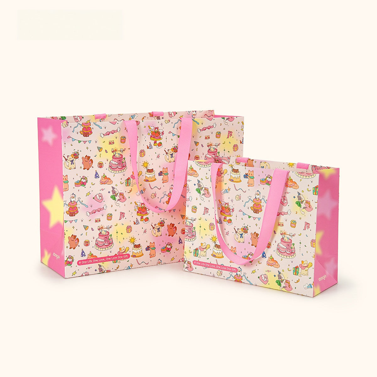 Pink Kitty Gift Bag