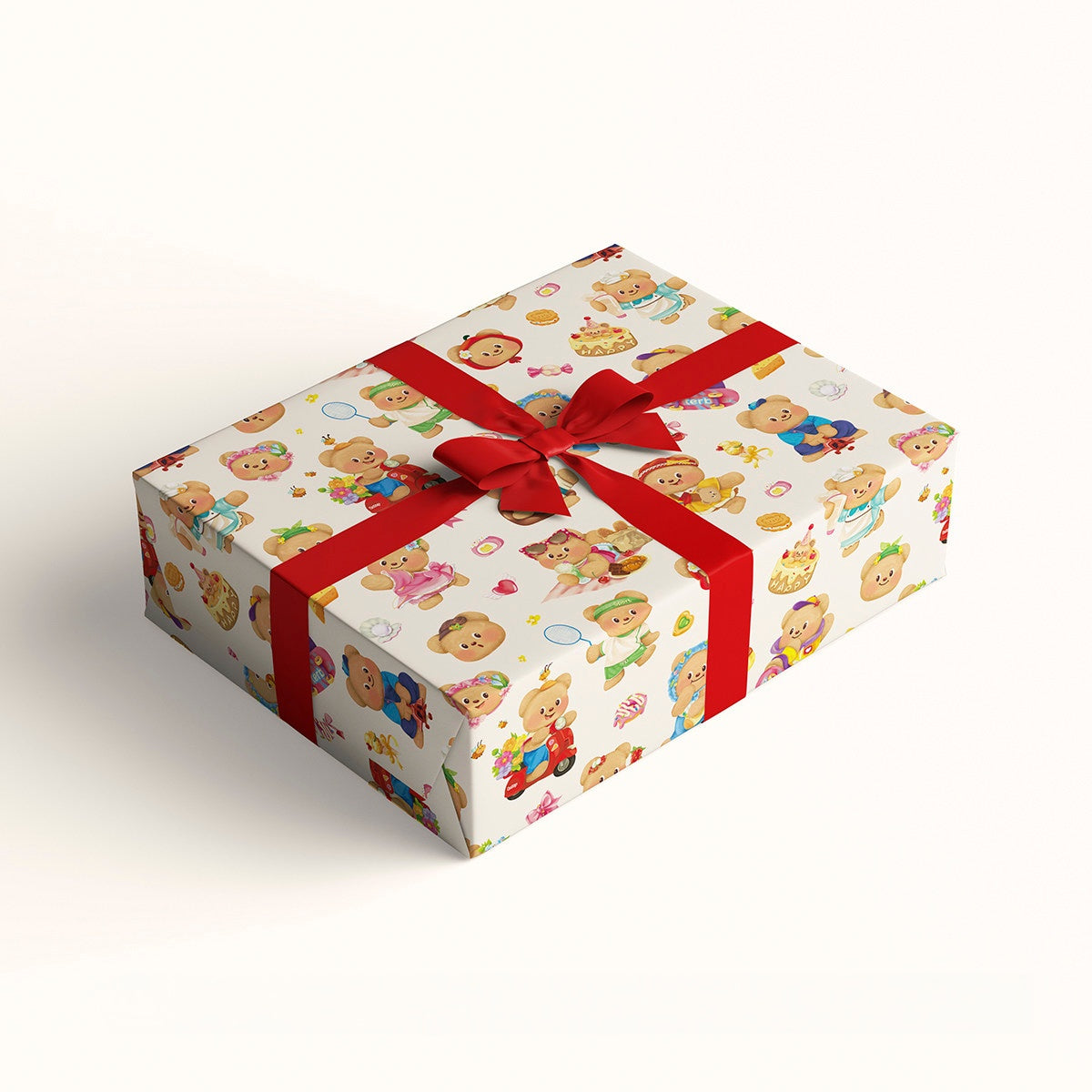 Butter Bear Wrapping Paper Sheet 20.5" × 30"