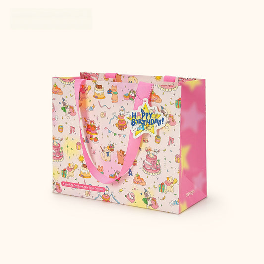 Pink Kitty Gift Bag