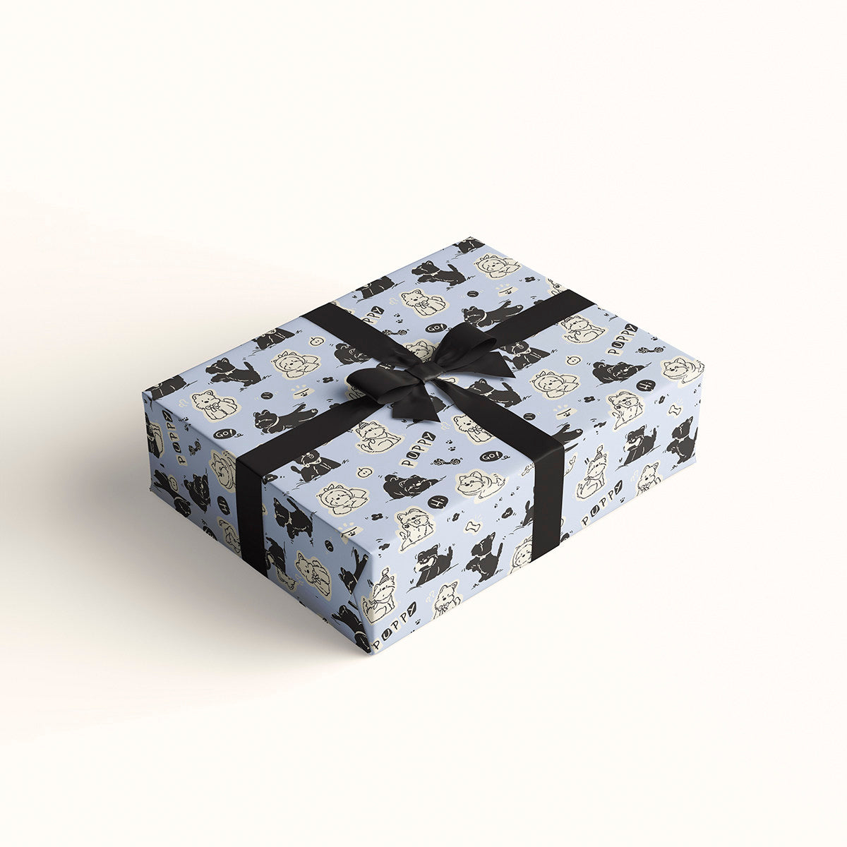 Munro Scottie Wrapping Paper Sheet 20.5" × 30"