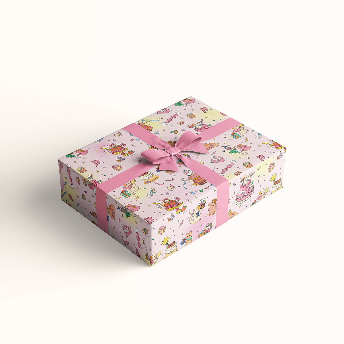 Kitty Party Wrapping Paper Sheet 20.5" × 30"