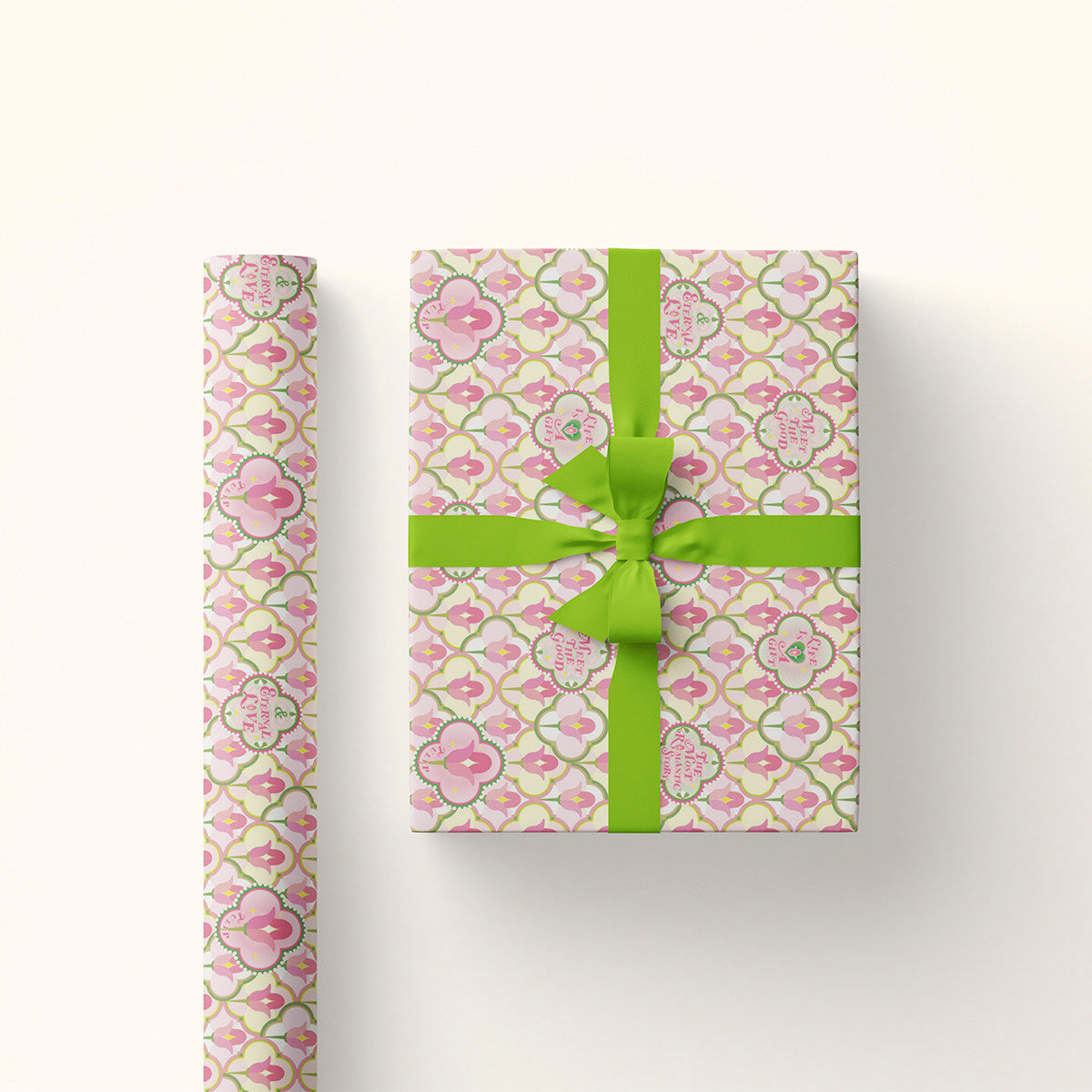 Tulips In Bloom Wrapping Paper Sheet 20.5" × 30"