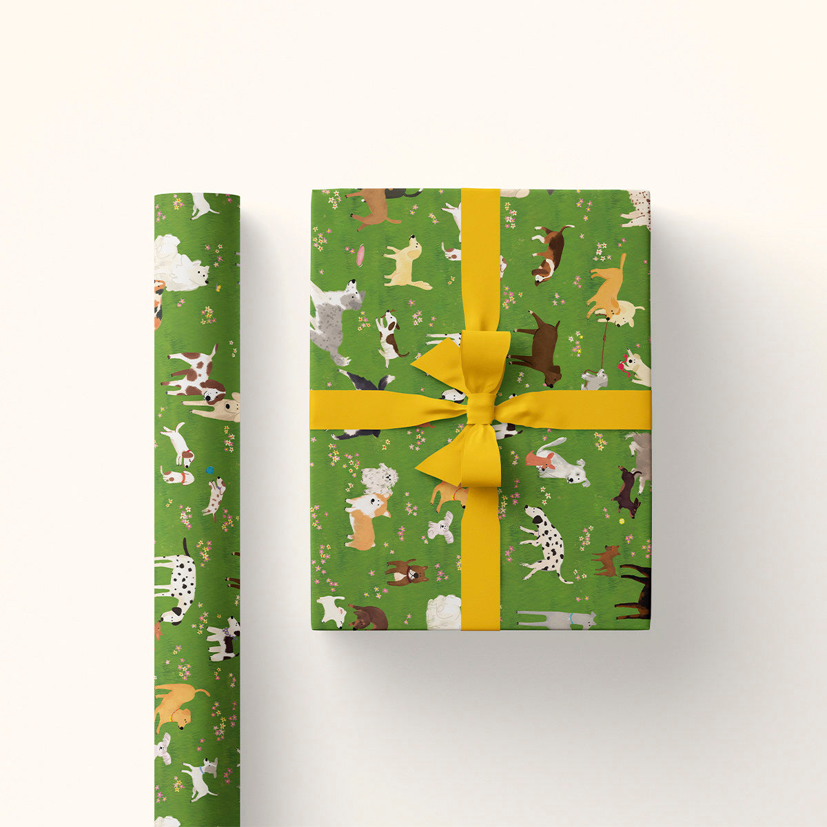 Puppy Park Wrapping Paper Sheet 20.5" × 30"