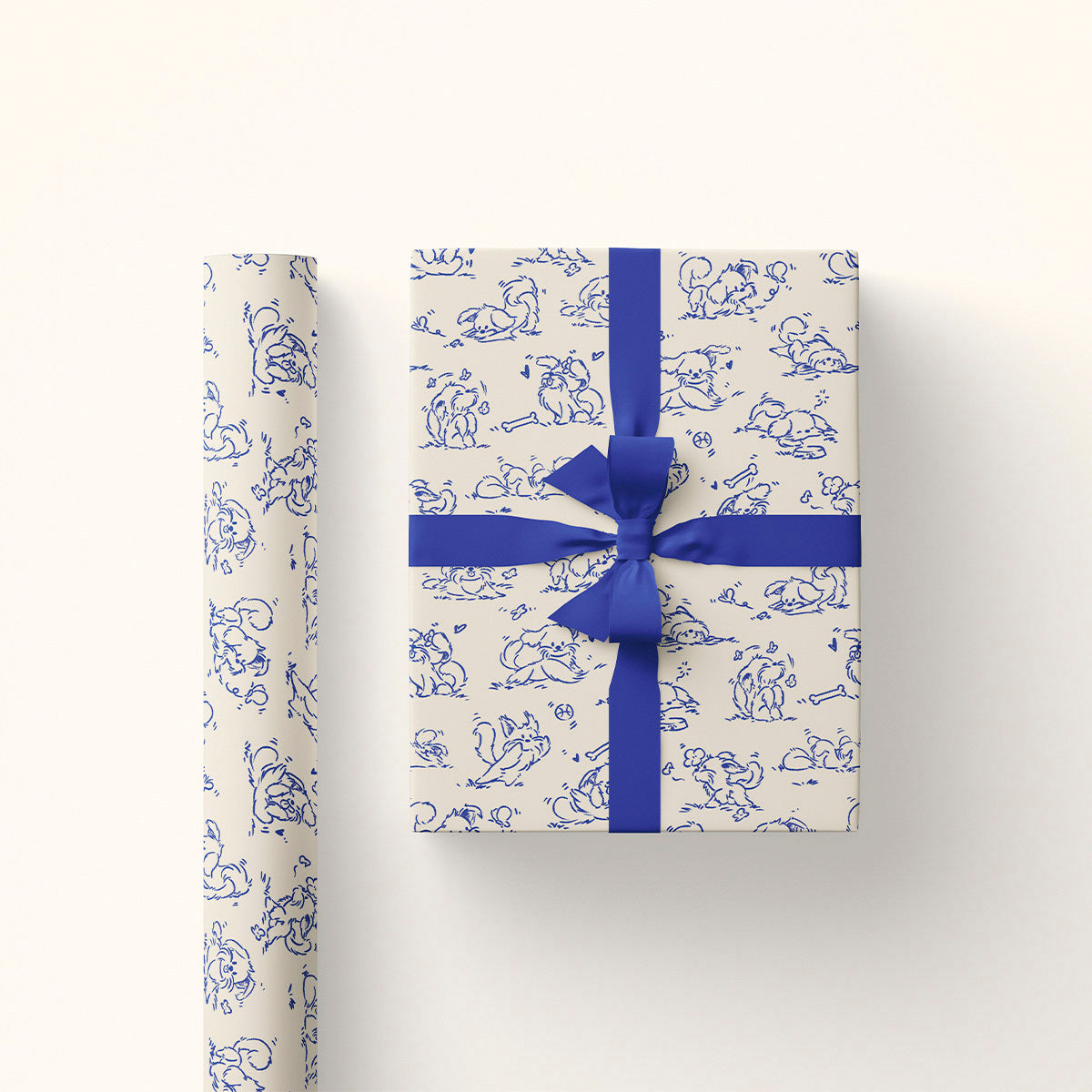 Lucky Puppy Wrapping Paper Sheet 20.5" × 30"