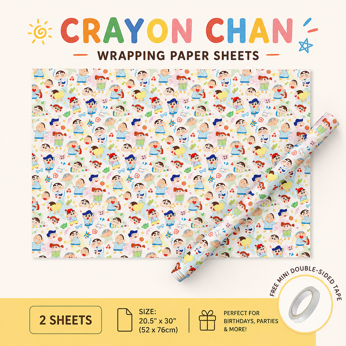 Shih-Chah Wrapping Paper Sheet 20.5" × 30"